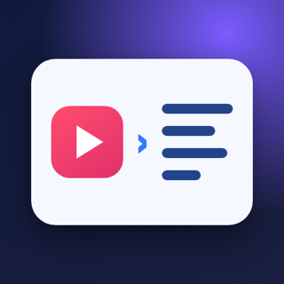 Video URL to Text: Transcribe TikTok, Reels, X, YouTube icon